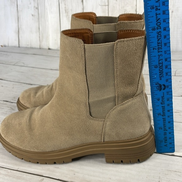 Lucky Brand Suede Chunky Lug Sole Chelsea Boot - Picture 8 of 10